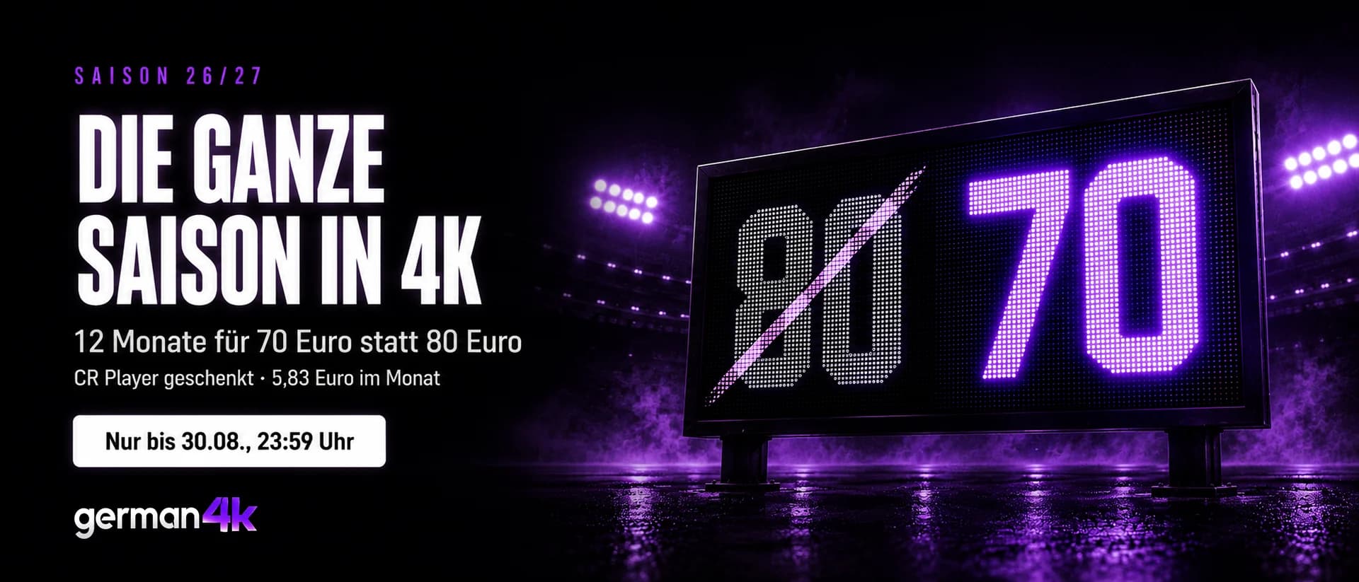 German 4K – Saisonstart-Angebot