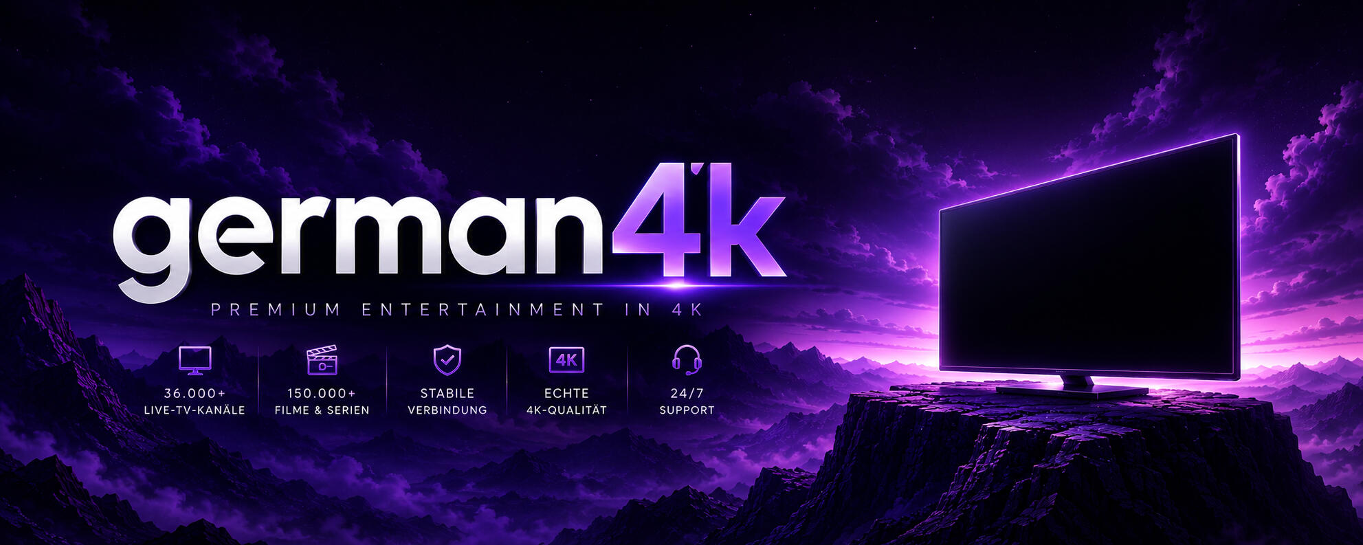 Premium IPTV Deutschland in 4K IPTV Deutschland Streaming auf Fire TV in 4K Qualität