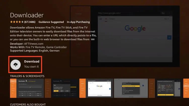 IPTV Downloader App auf Fire TV herunterladen und installieren