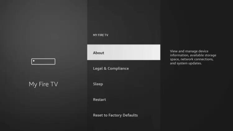 Mein Fire TV Menü für IPTV Entwickleroptionen aufrufen