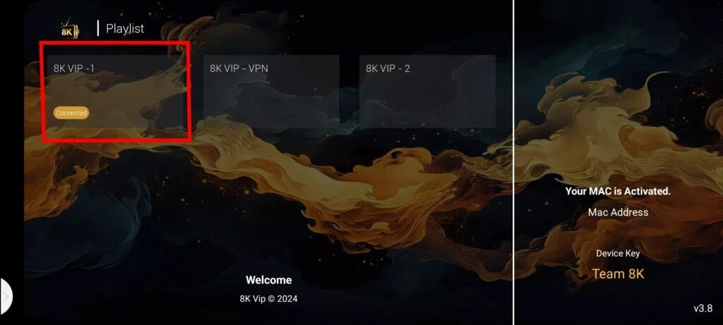 8K VIP Player auswählen 8K VIP Player für Premium IPTV Deutschland auswählen